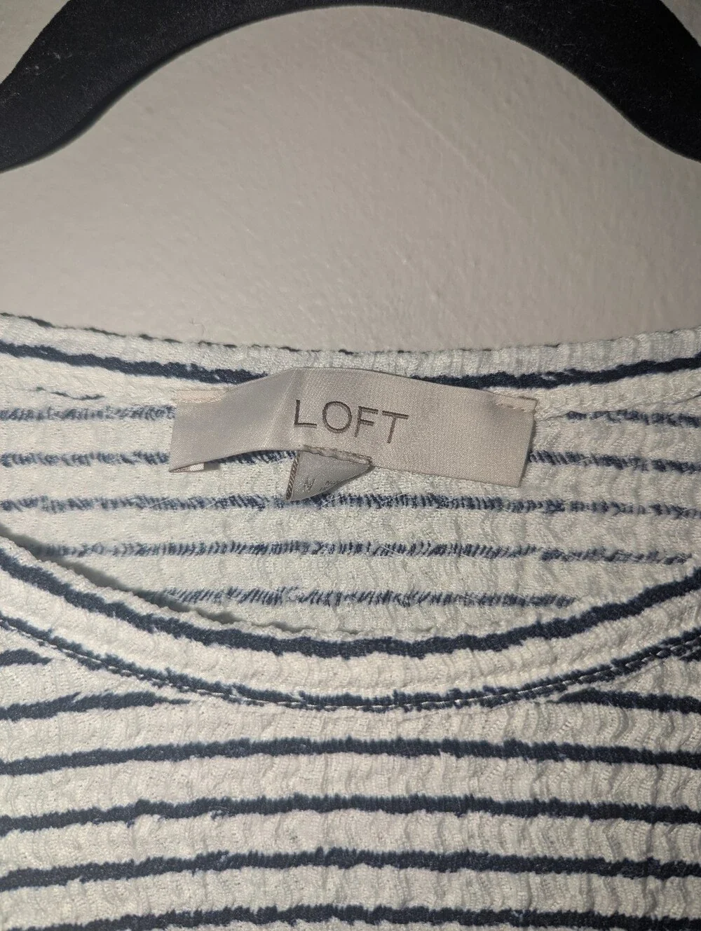 LOFT navy white